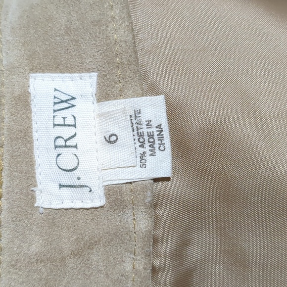 J.Crew mini skirt Tan suede size 6 - Picture 9 of 10